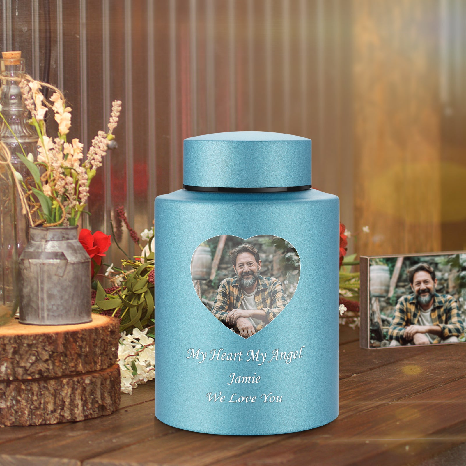 Photo Customized Stainless Steel Urn