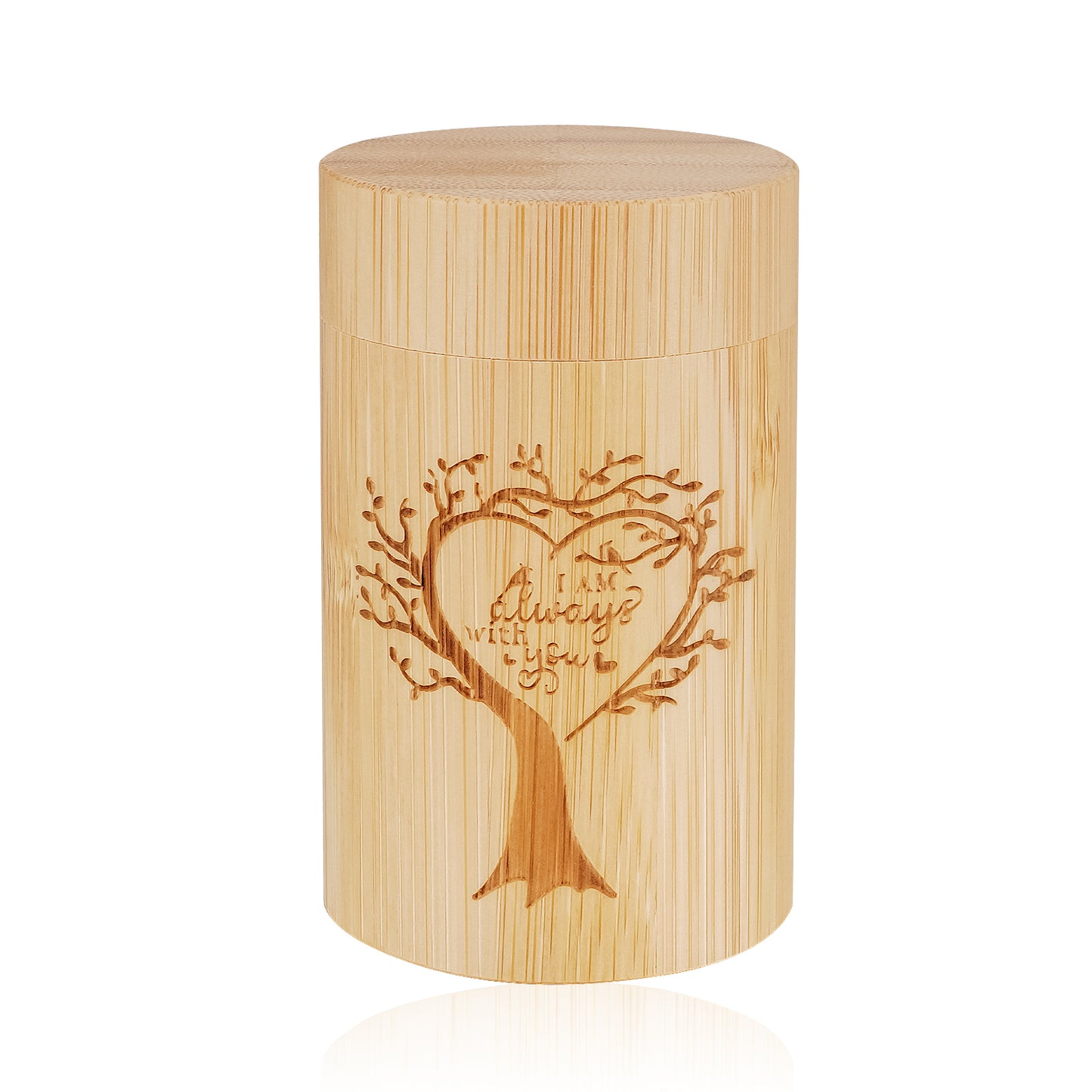 Wood Mini Keepsake Urn for Ash -Bamboo
