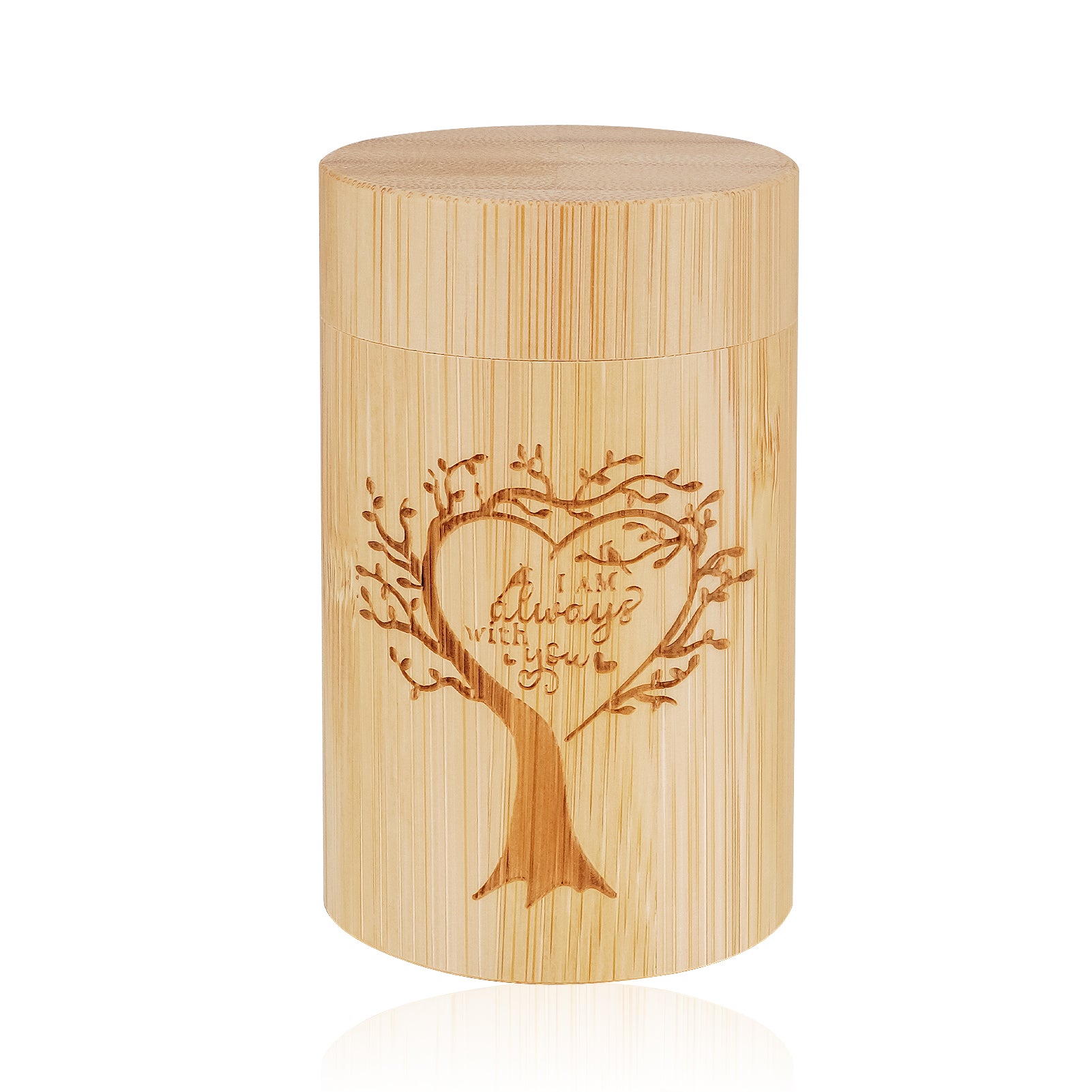 Wood Mini Keepsake Urn for Ash -Bamboo