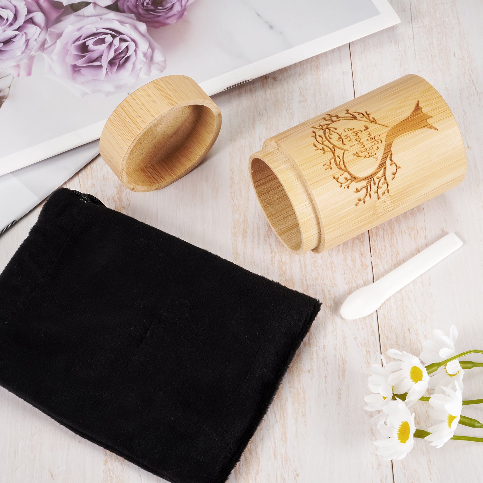 Wood Mini Keepsake Urn for Ash -Bamboo