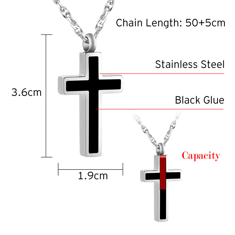 Cross Cremation Pendant Jewelry