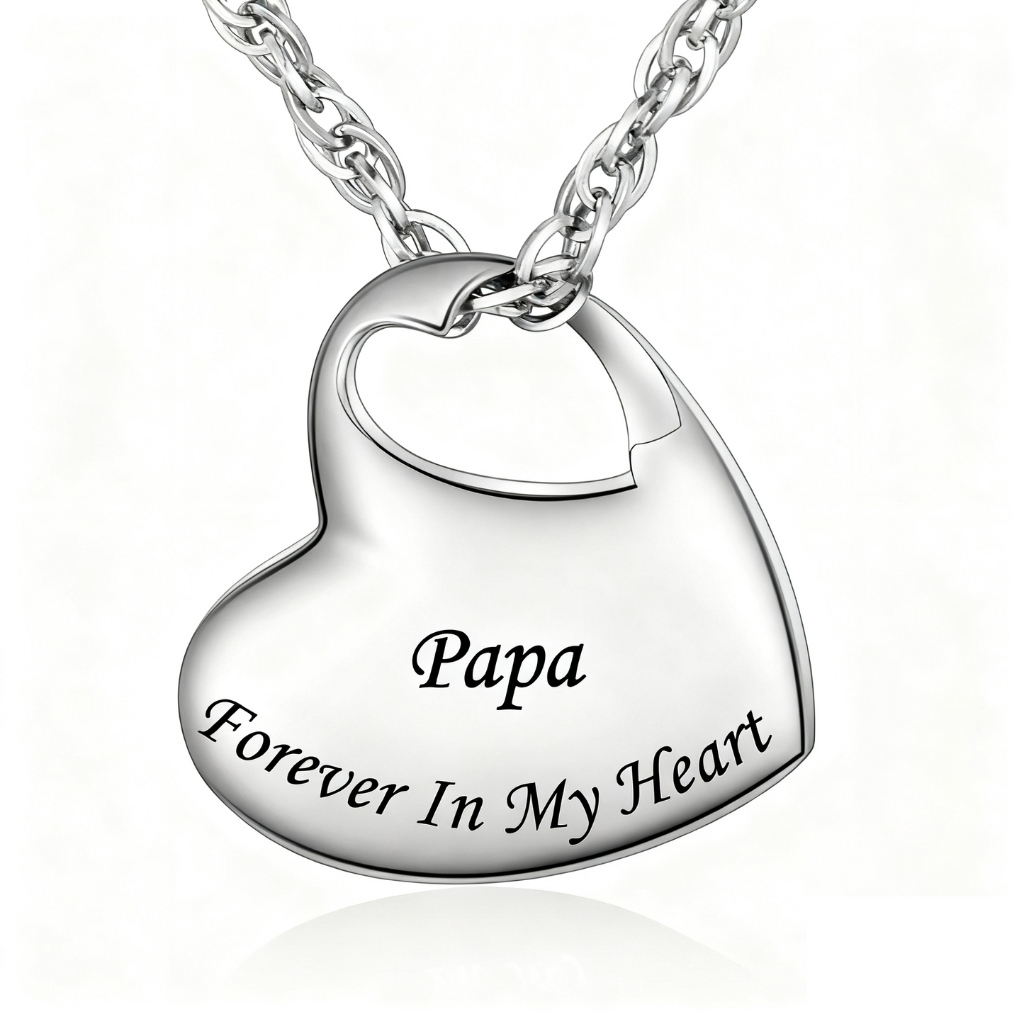 Personalized Memorial Necklaces: Heart Urns with Custom Names