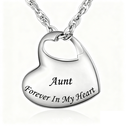 Personalized Memorial Necklaces: Heart Urns with Custom Names