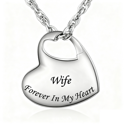 Personalized Memorial Necklaces: Heart Urns with Custom Names