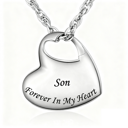 Personalized Memorial Necklaces: Heart Urns with Custom Names