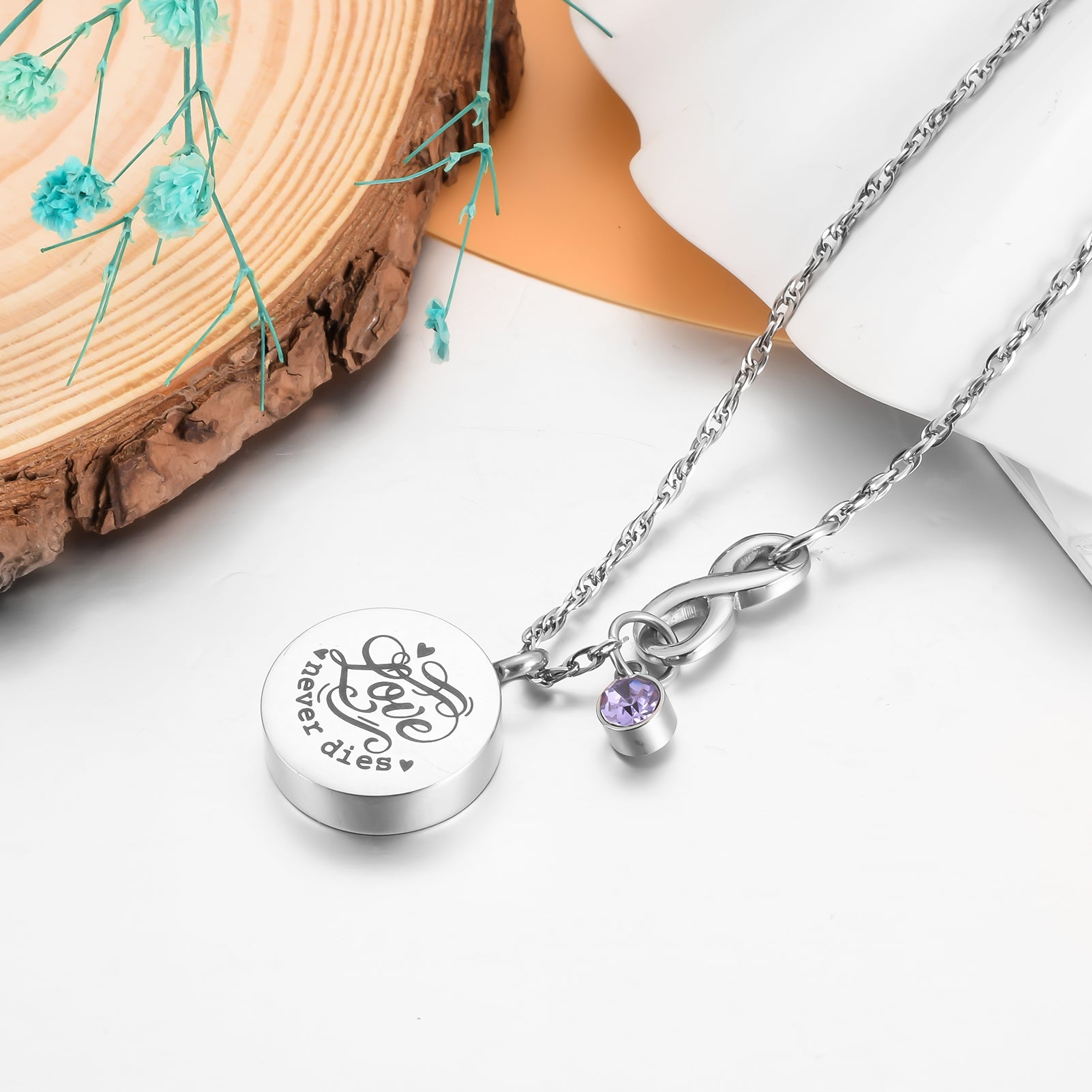 Memorial Cremation Pendant Necklace for Ashes