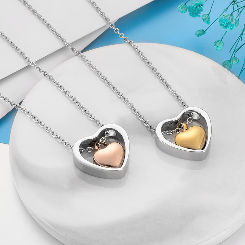 Stainless Steel Heart Cremation Necklace