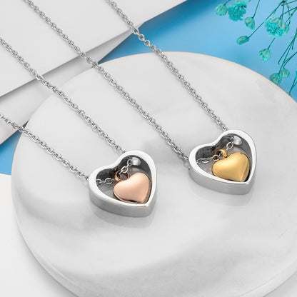 Stainless Steel Heart Cremation Necklace