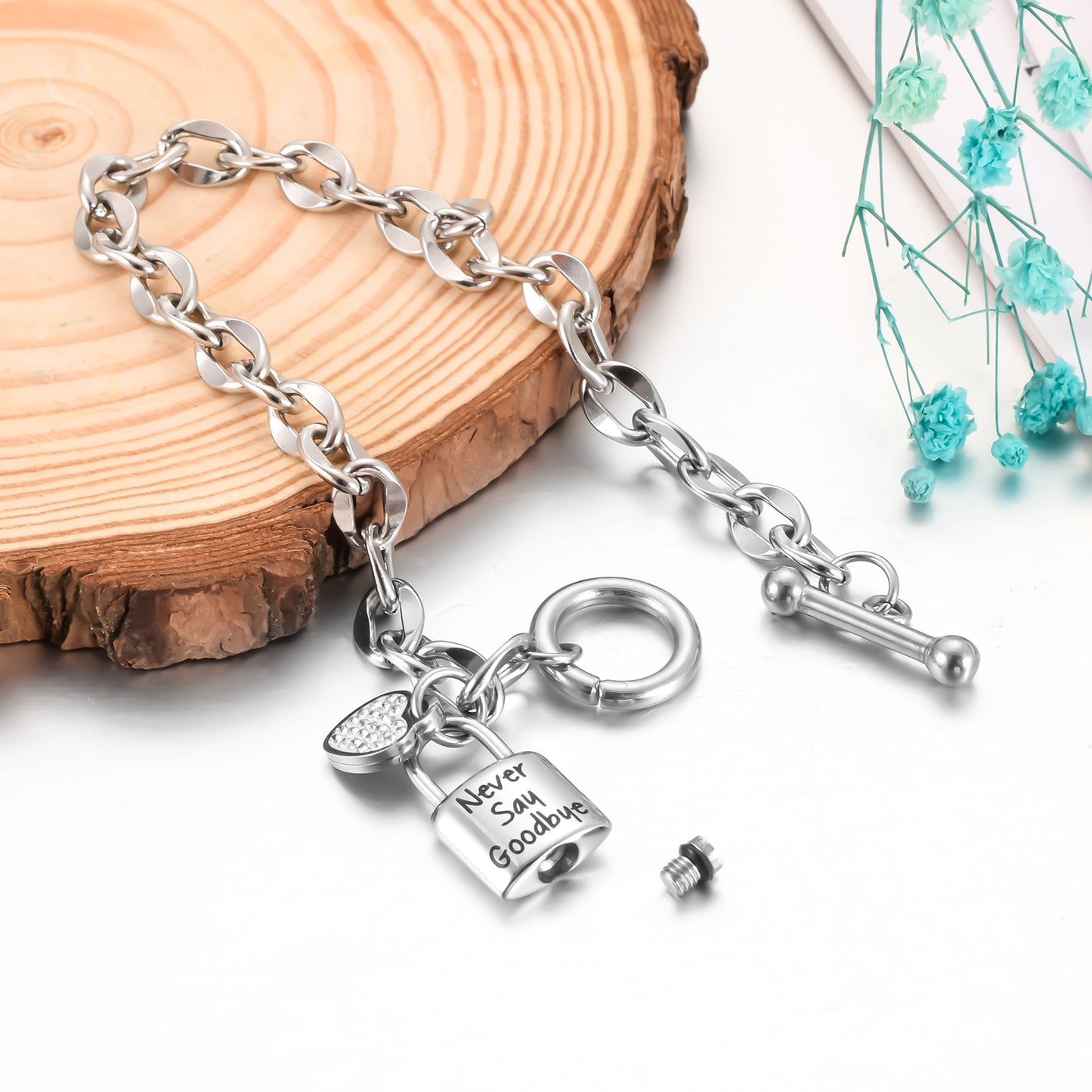 Memorial Cremation Bracelet Ashes Holder