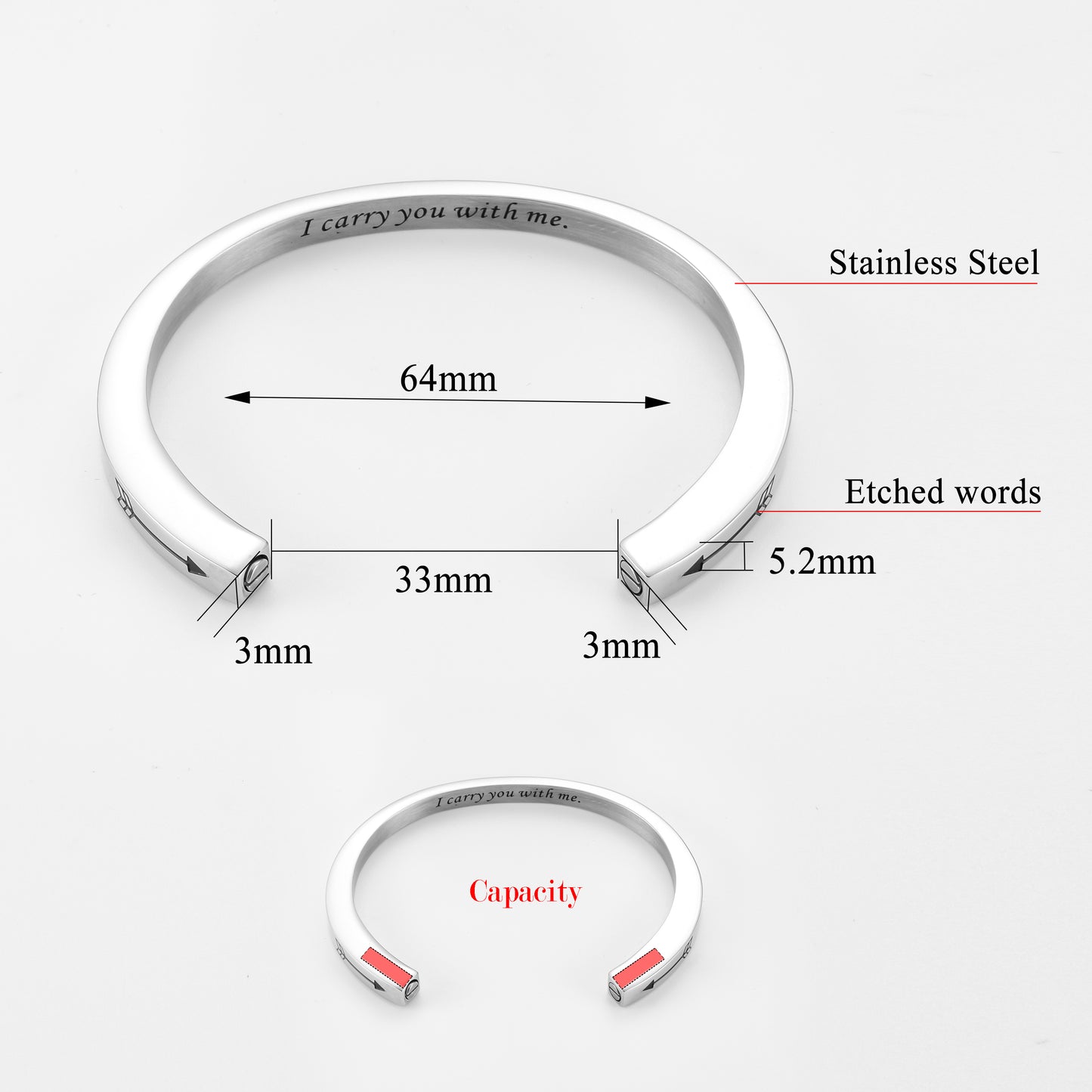 Memorial Funeral Urns Small Bangle