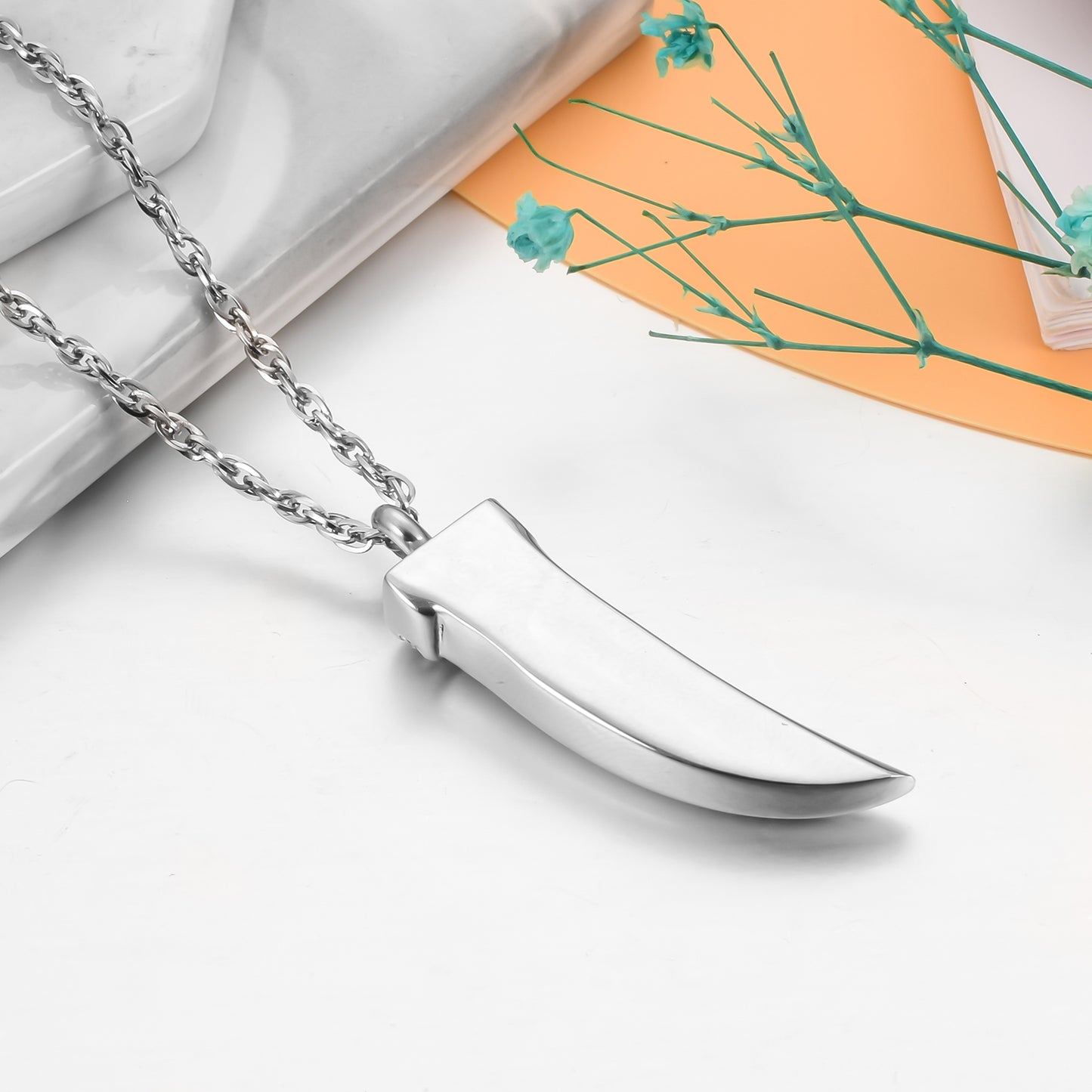 Dagger Cremation Jewelry with Zircon for Ashes