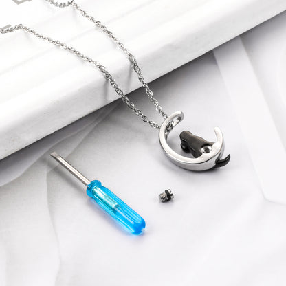 Stainless Steel Memorial Necklace for Beloved Pets Dog