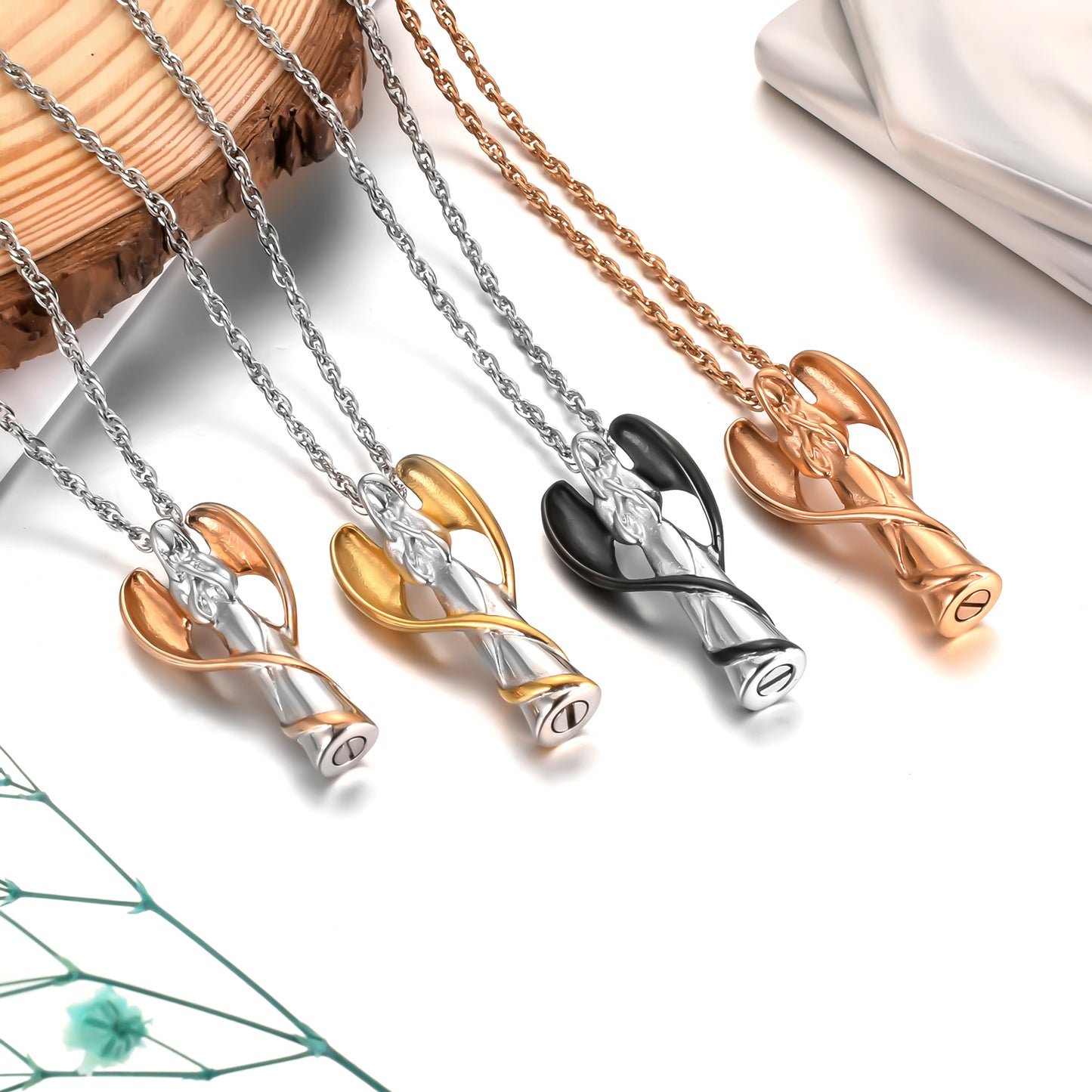 Memorial Angle Cremation Pendant