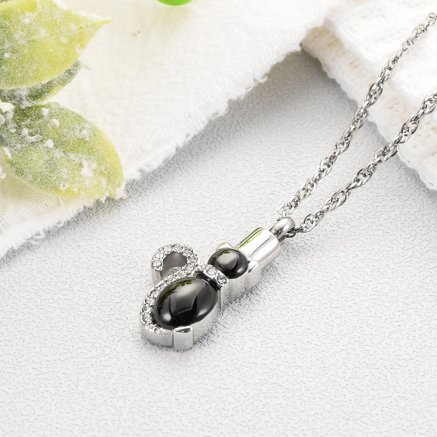 Cat Memorial Jewelry with Diamond