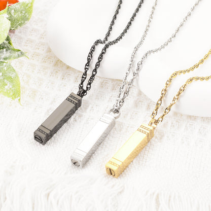 Rectangular and Bar Cremation Necklace