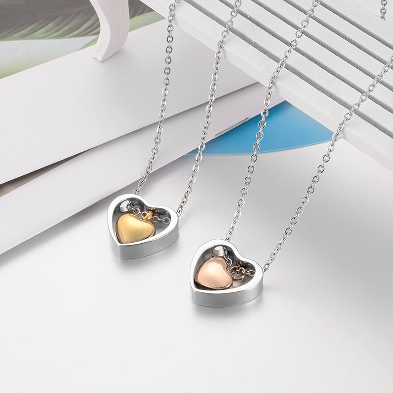 Stainless Steel Heart Cremation Necklace