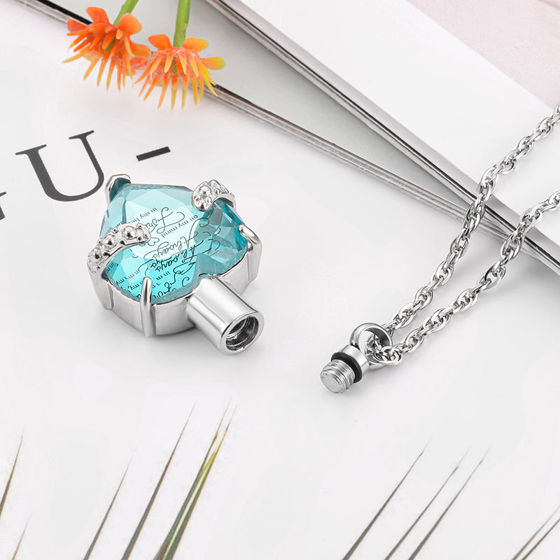 Heart Cremation Pendant Necklace for Women