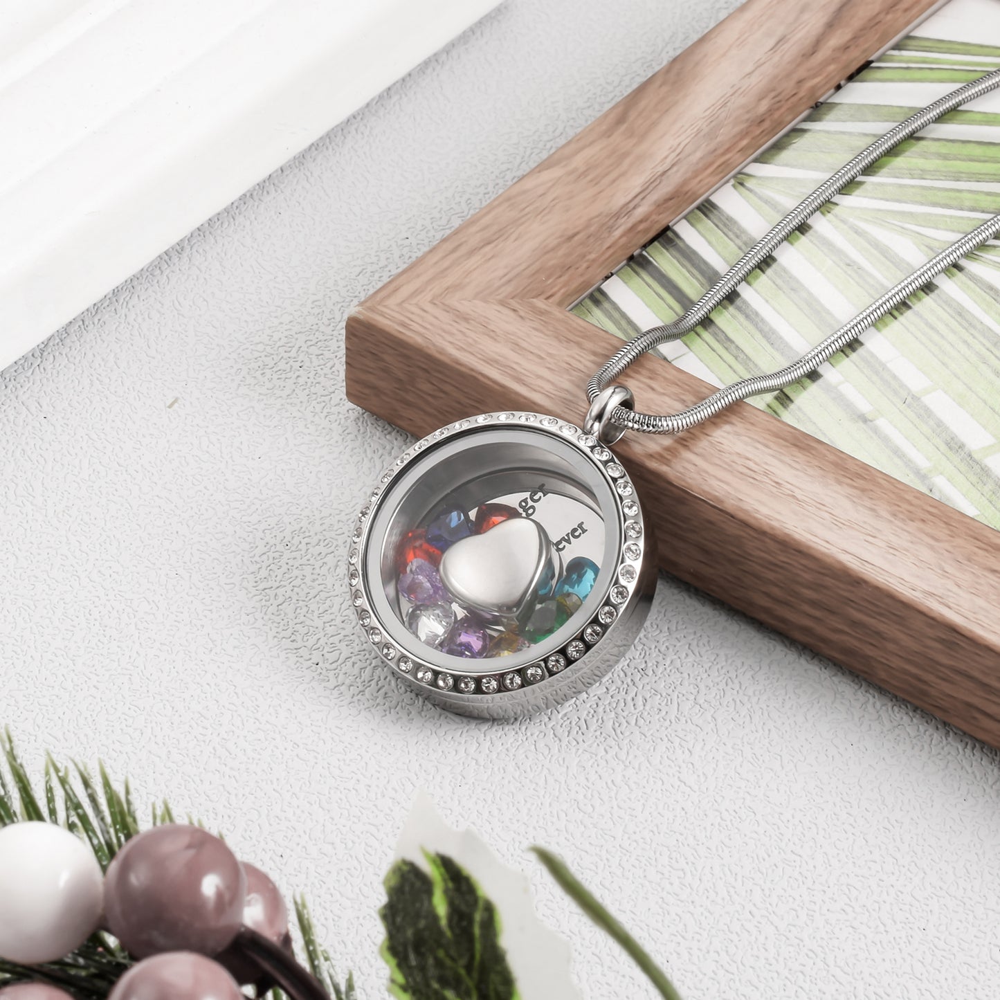 Glass Picture Frame Urn Jewerly