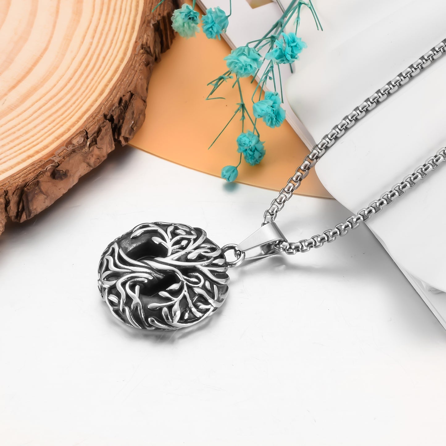 Life Tree Cremation Necklace