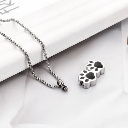 Paw Pet Cremation Urn Necklace