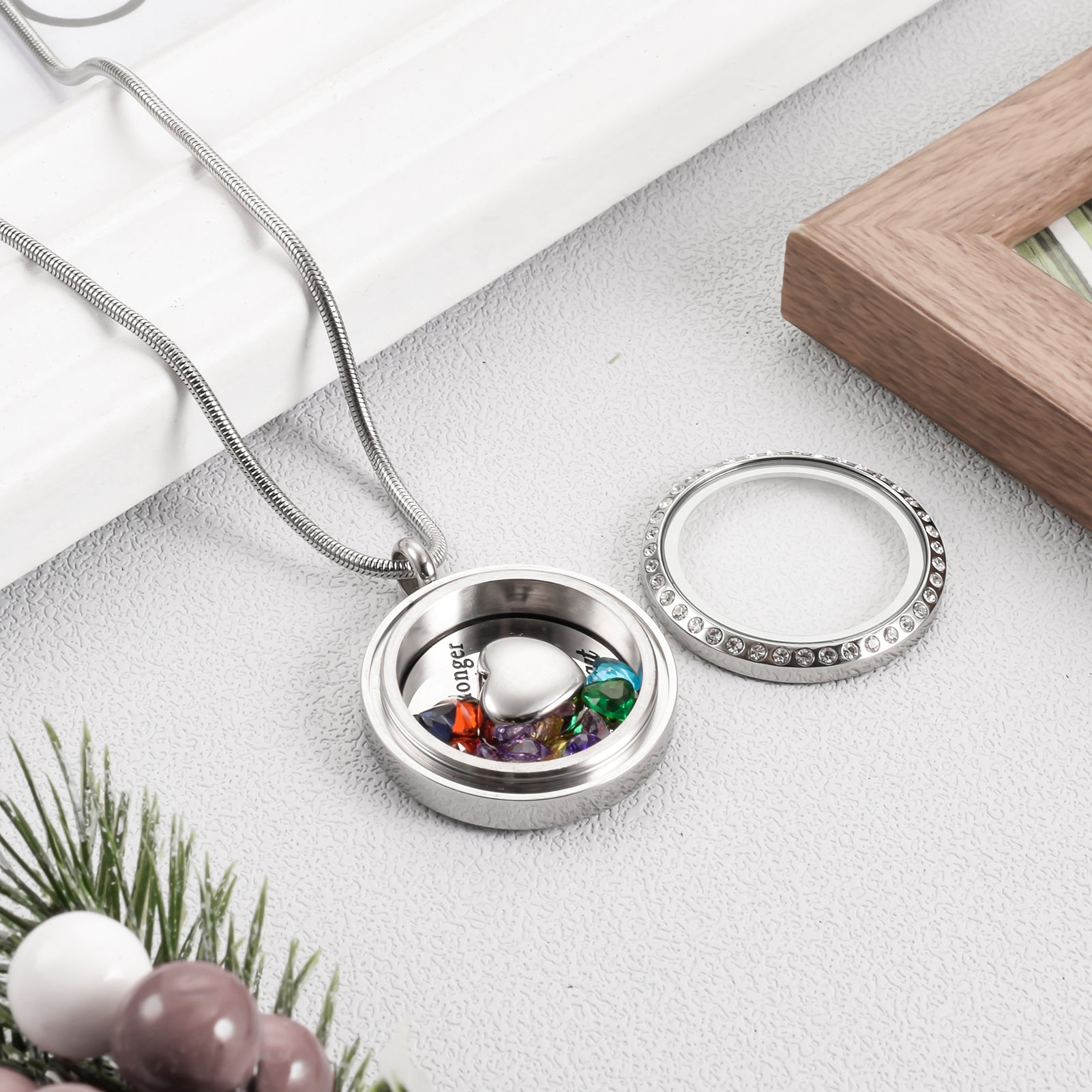 Glass Picture Frame Urn Jewerly