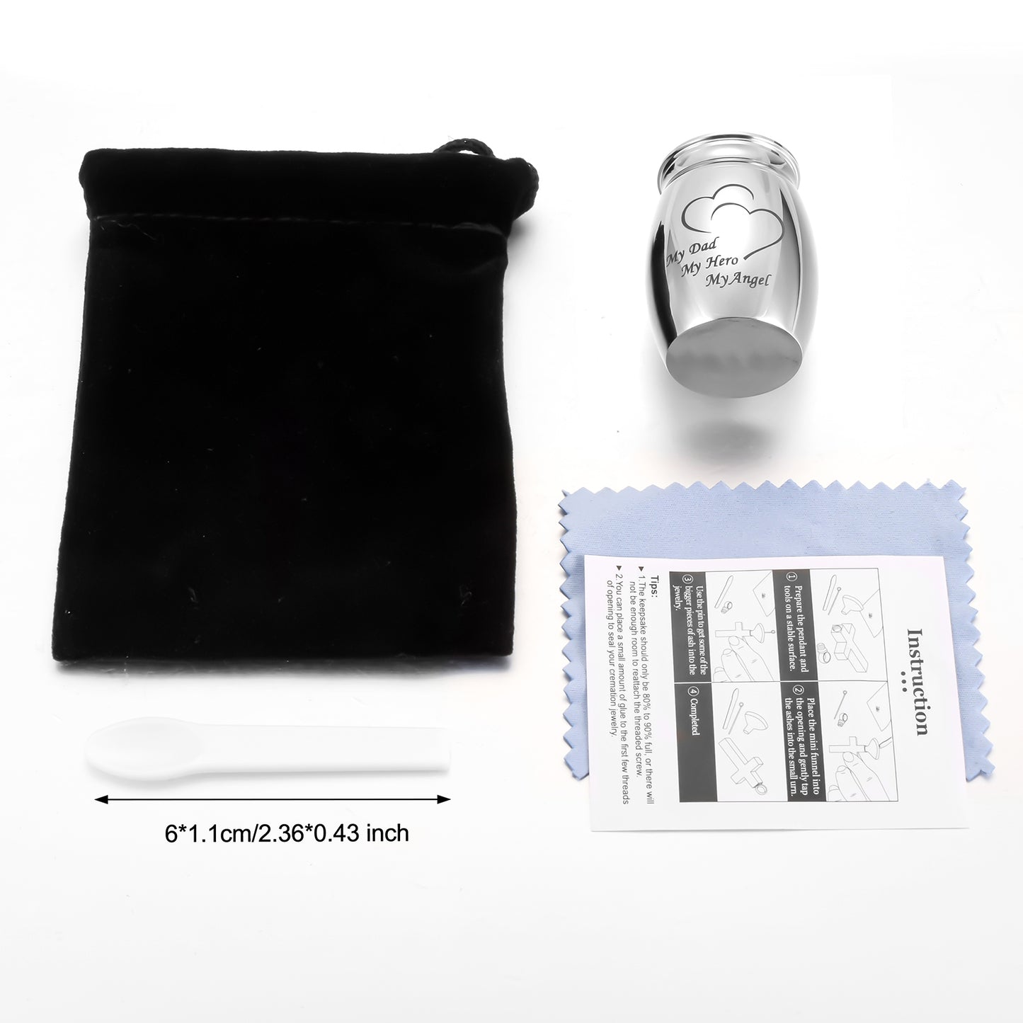 Heart Cremation Urns Ashes Holder