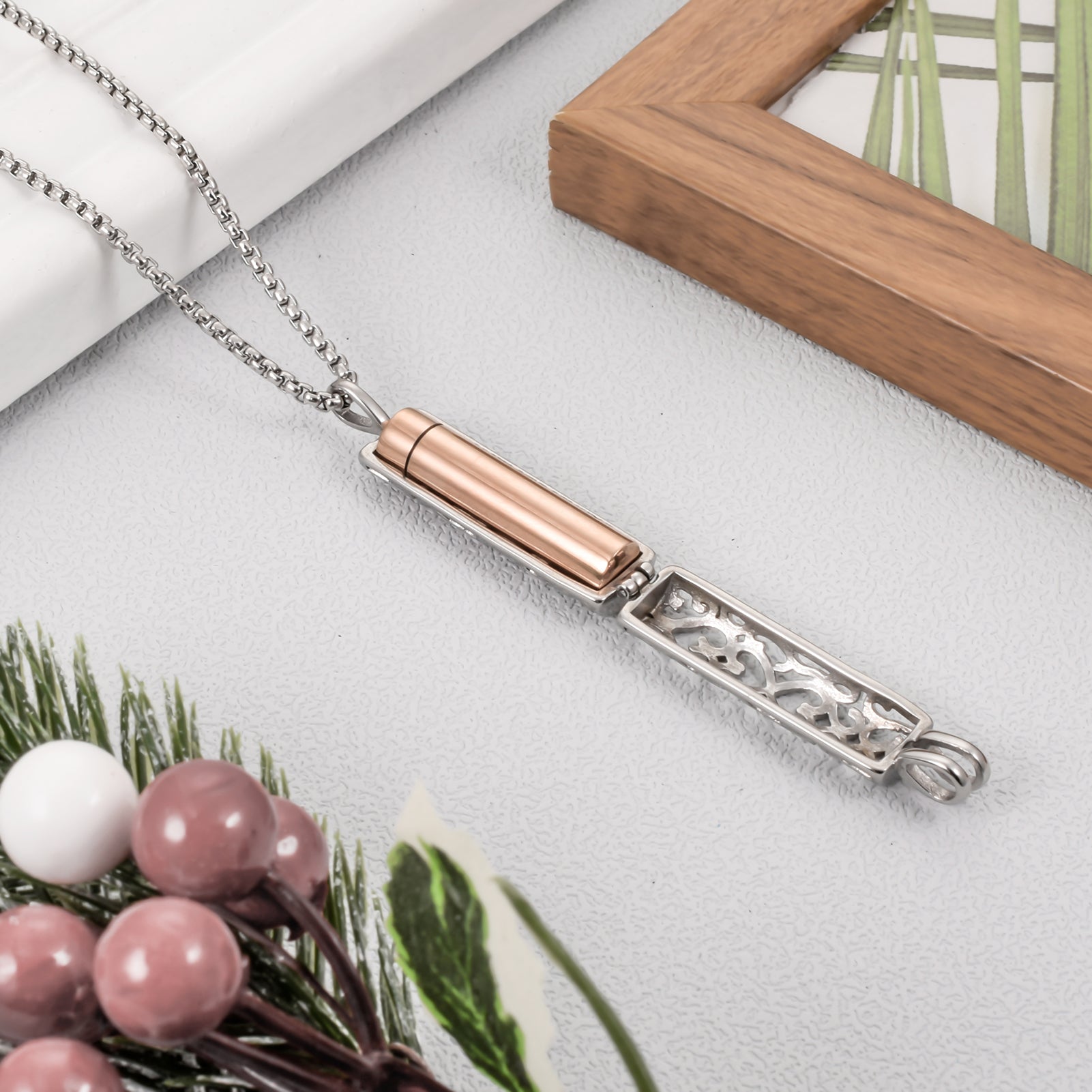 Cylinder Cremation Jewelry for Ashes