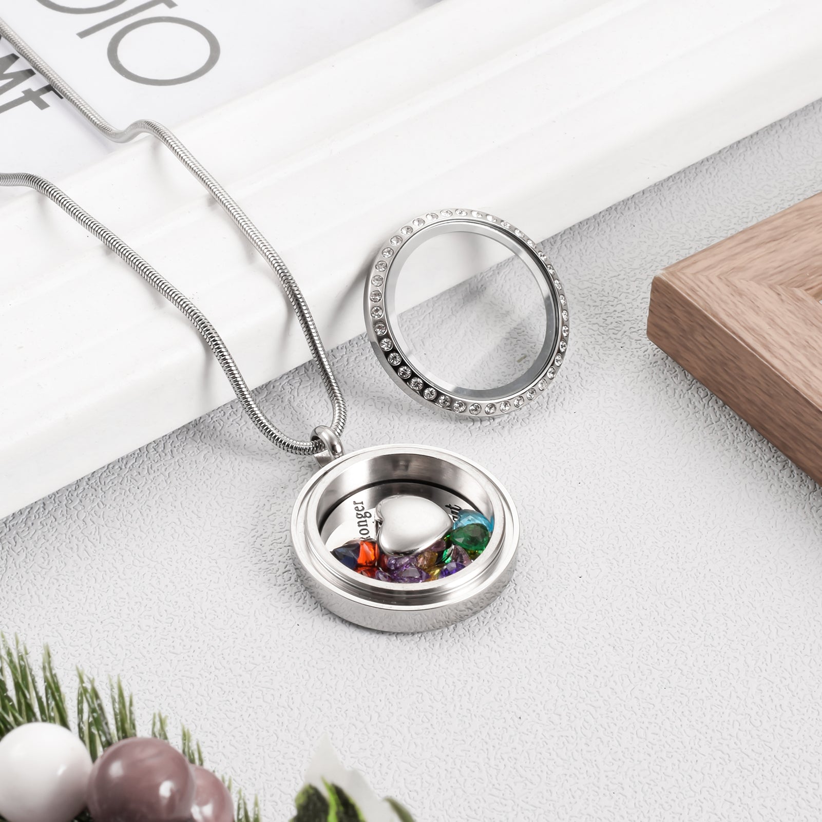 Glass Picture Frame Urn Jewerly