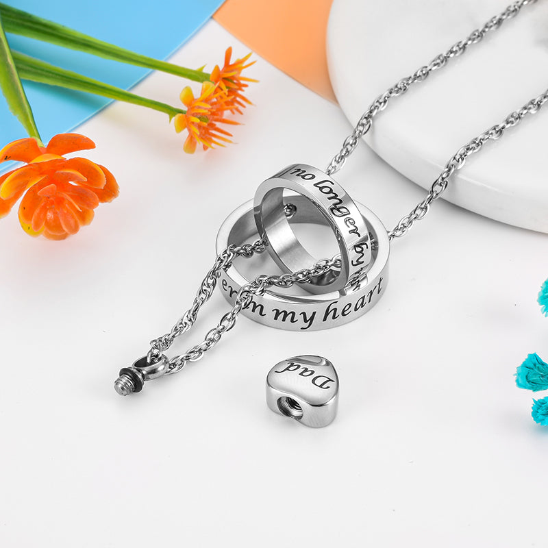 Heart Cremation Pendant Necklace for Ashes