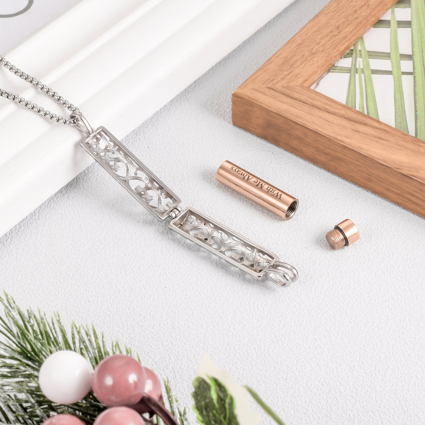 Cylinder Cremation Jewelry for Ashes