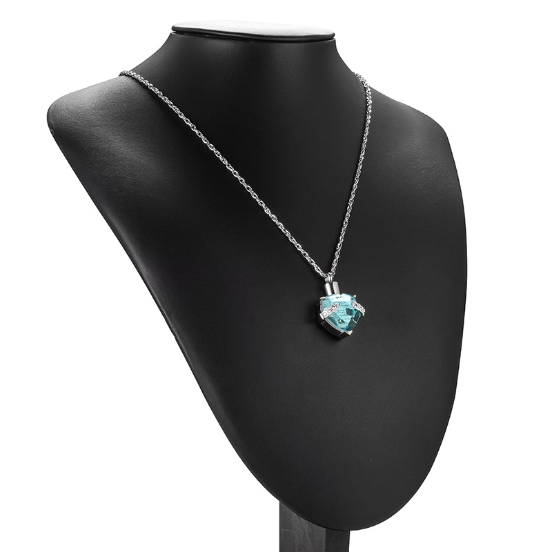 Heart Cremation Pendant Necklace for Women