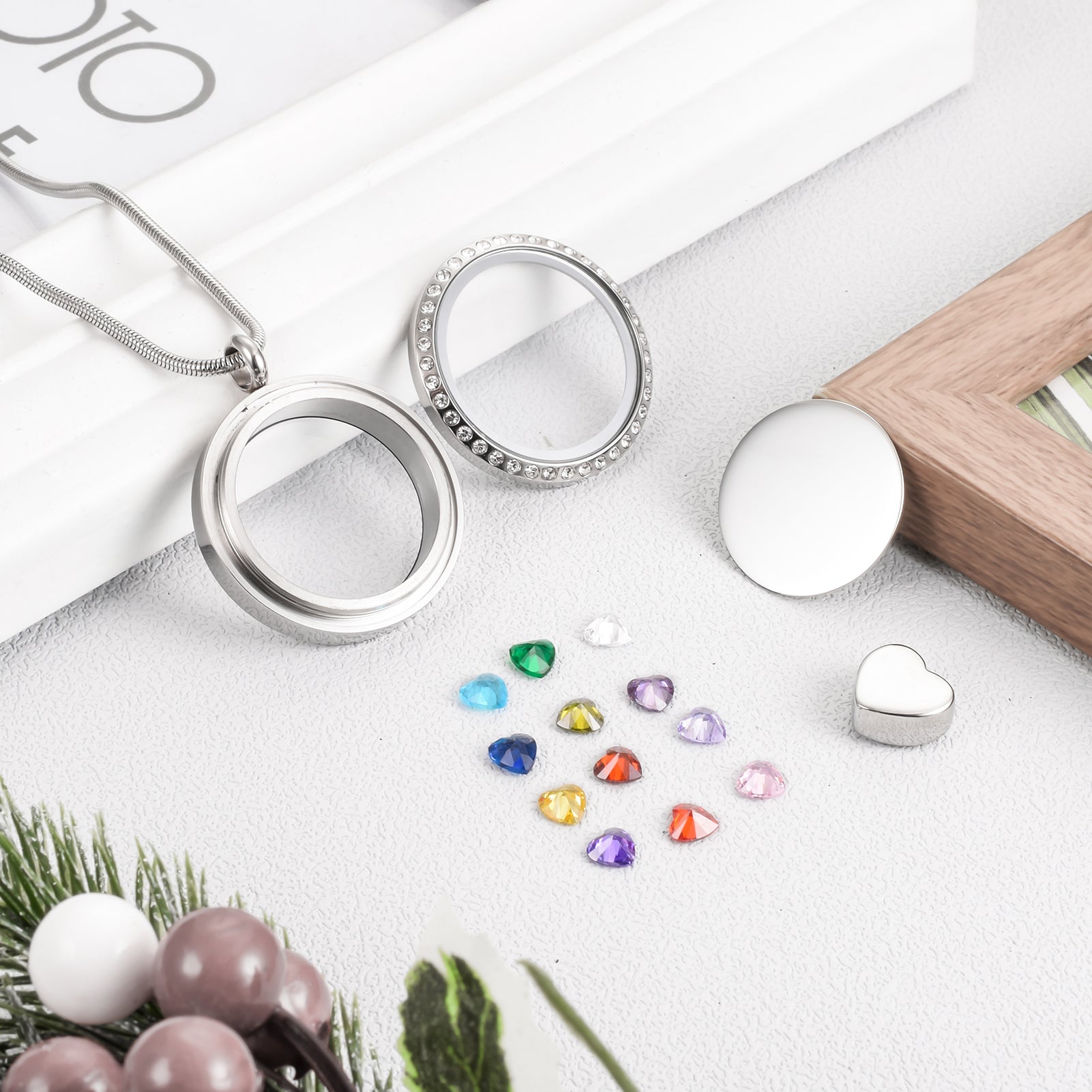 Glass Picture Frame Urn Jewerly