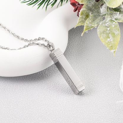Rectangular and Bar Cremation Necklace