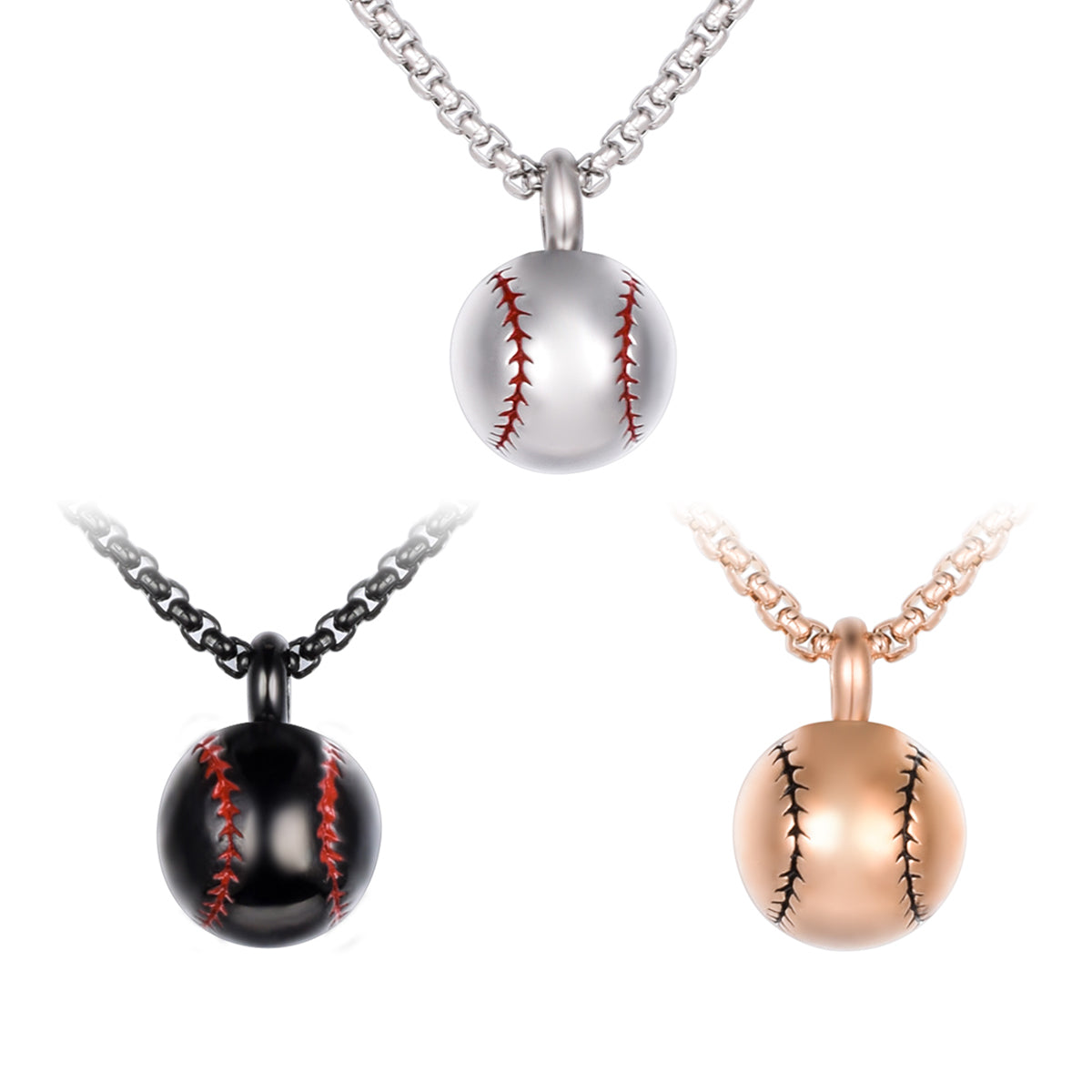 Memorial Baseball Cremation Jewelry for Ashes