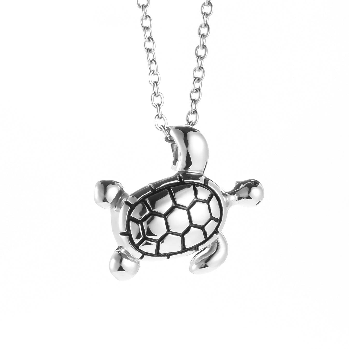 Silver Tortoise Cremation Jewelry