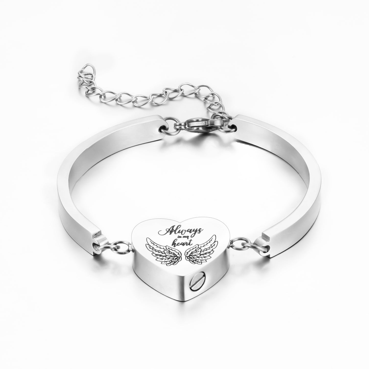 Heart Cremation Bracelet for Ashes