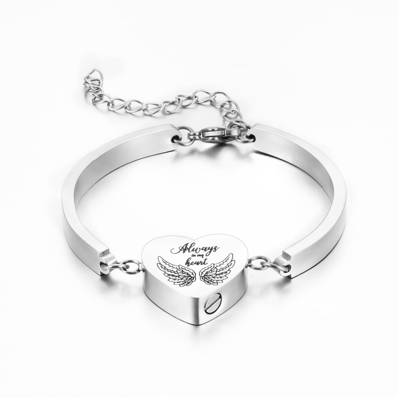 Heart Cremation Bracelet for Ashes