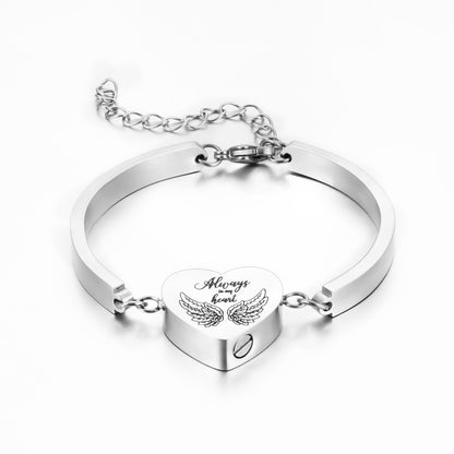 Heart Cremation Bracelet for Ashes