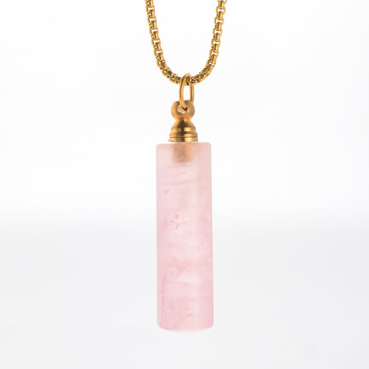 Cylindrical Cremation Pendant for Women