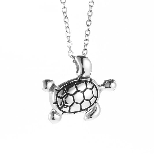Silver Tortoise Cremation Jewelry