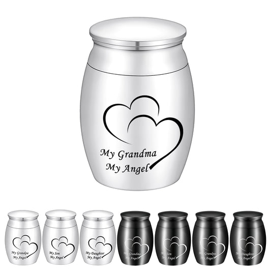 Double Heart Cremation Urnsto Hold Ashes