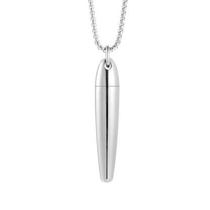 Memorial Bullet Cremation Pendant Necklace
