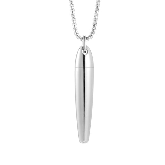 Memorial Bullet Cremation Pendant Necklace