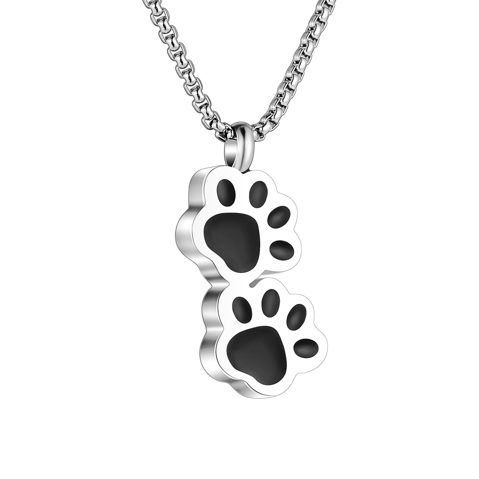Paw Pet Cremation Urn Necklace