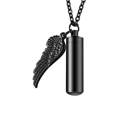 Necklace Gas Tank with Angle Wings