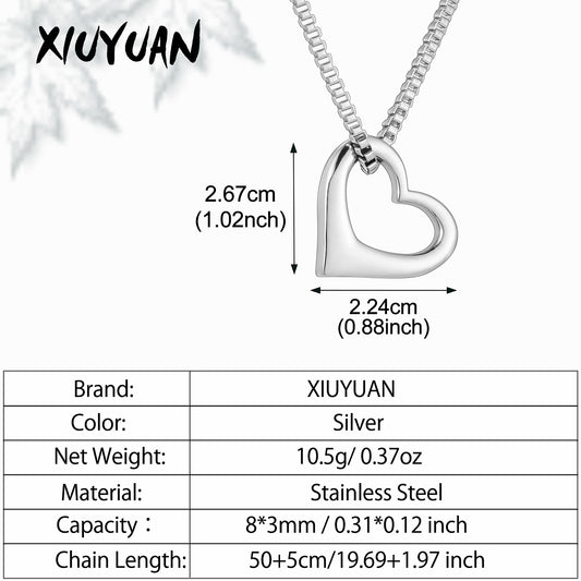 Simple Hearts Urns Necklace