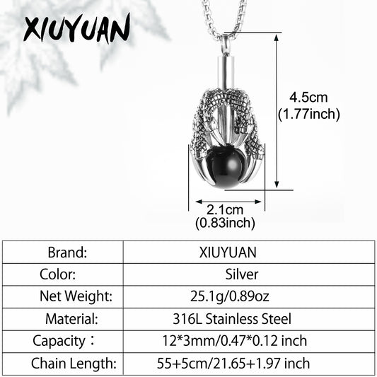 Unique Cremation Necklace Jewelry for Men