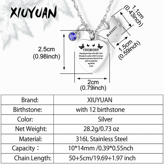 Heart Cremation Pendant for Friends