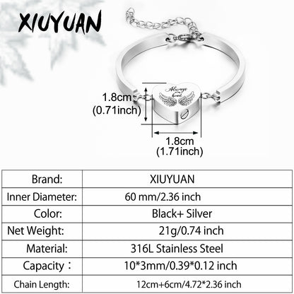 Heart Cremation Bracelet for Ashes