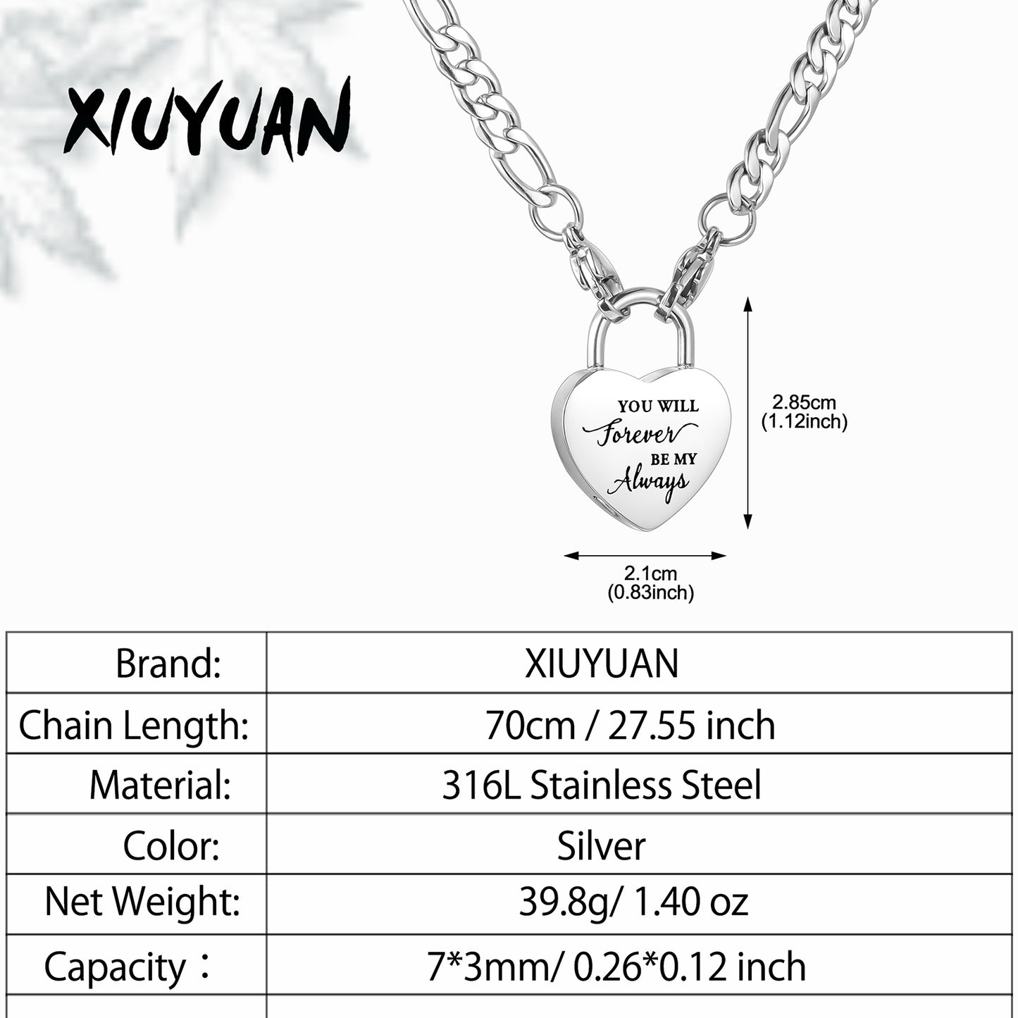 Heart Ashes Necklace